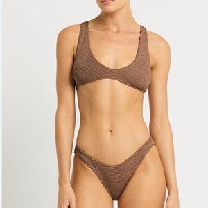 bond-eye Chocolate Textured Bikini